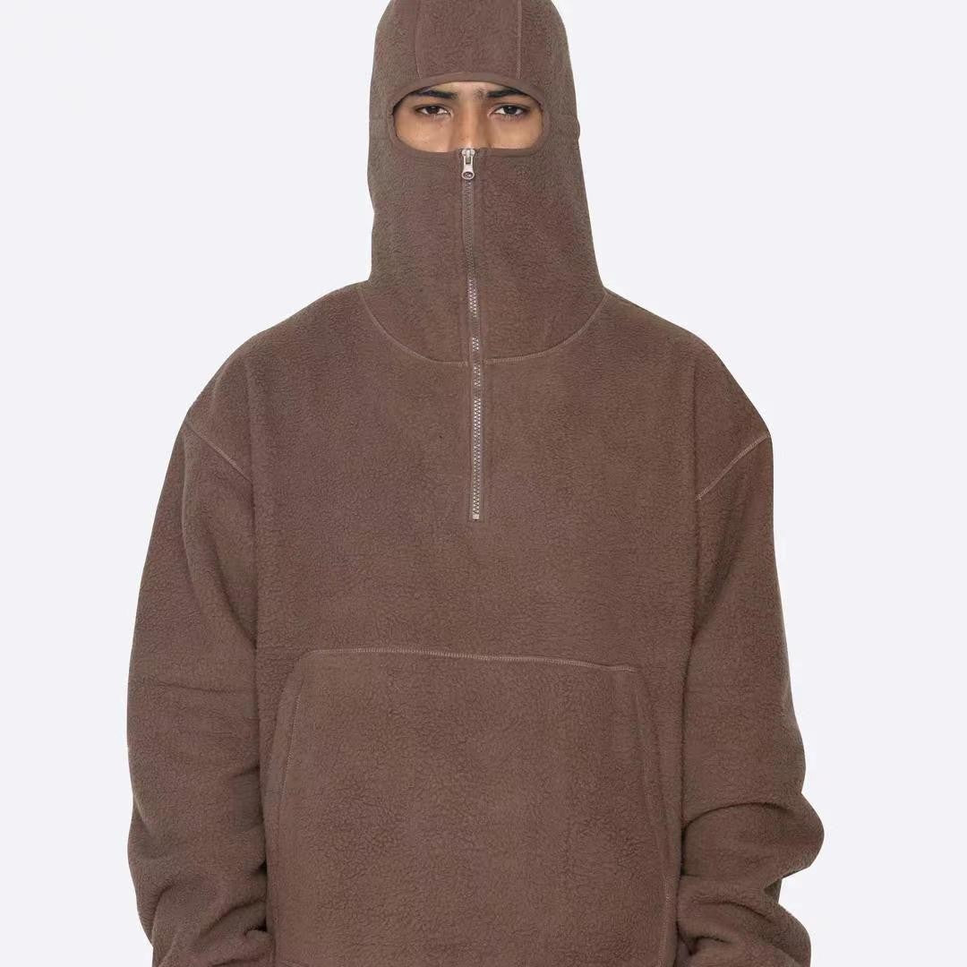 Trendy Men's Casual Brushed Hoody Zipper