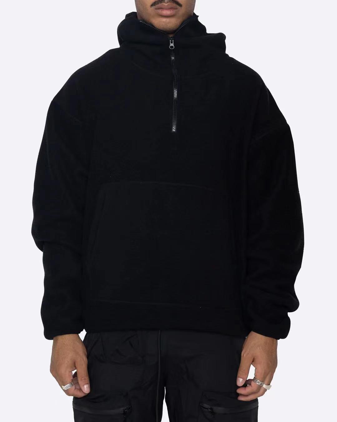 Trendy Men's Casual Brushed Hoody Zipper