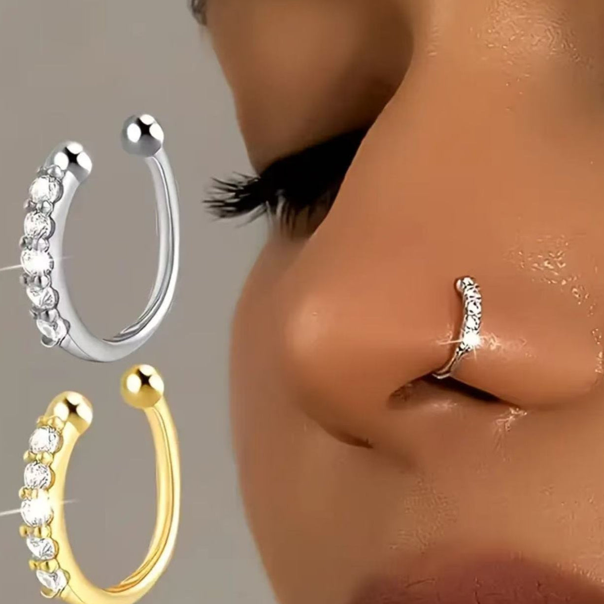 Nose Ring Earless Earrings Unique Korean Fashion Cool Street Style Simple